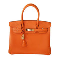HermÃƒÆ’Ã‚Â¨s Birkin 30 Bag Orange Togo Leather