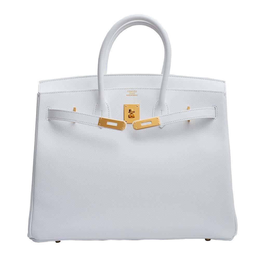 HermÃƒÆ’Ã‚Â¨s Birkin 35 Blanc Epsom Bag GHW