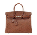 HermÃƒÆ’Ã‚Â¨s Birkin 35 Ostrich Etrusque Bag PHW