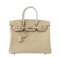 HermÃƒÆ’Ã‚Â¨s Birkin 35 Ostrich Parchemin Bag PHW