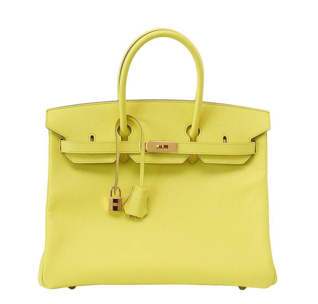 HermÃƒÆ’Ã‚Â¨s Birkin 35 Souffre Yellow Bag