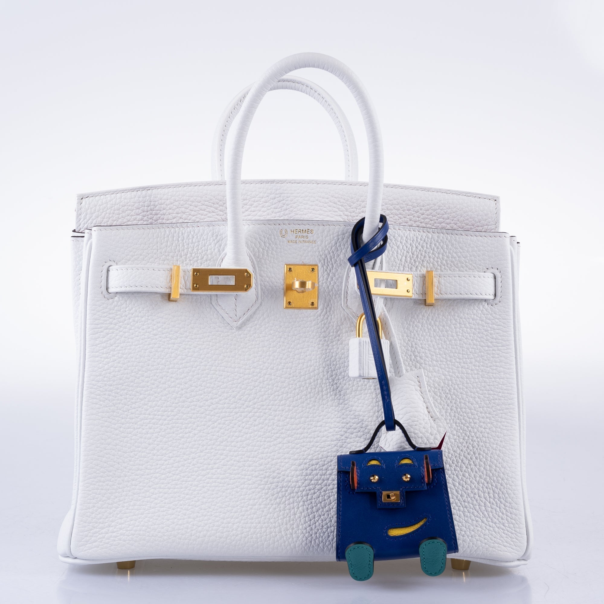 HermÃƒÆ’Ã‚Â¨s HSS Birkin 25 White Togo and Rose Pourpre Interior with Brushed Gold Hardware - 2021, Z