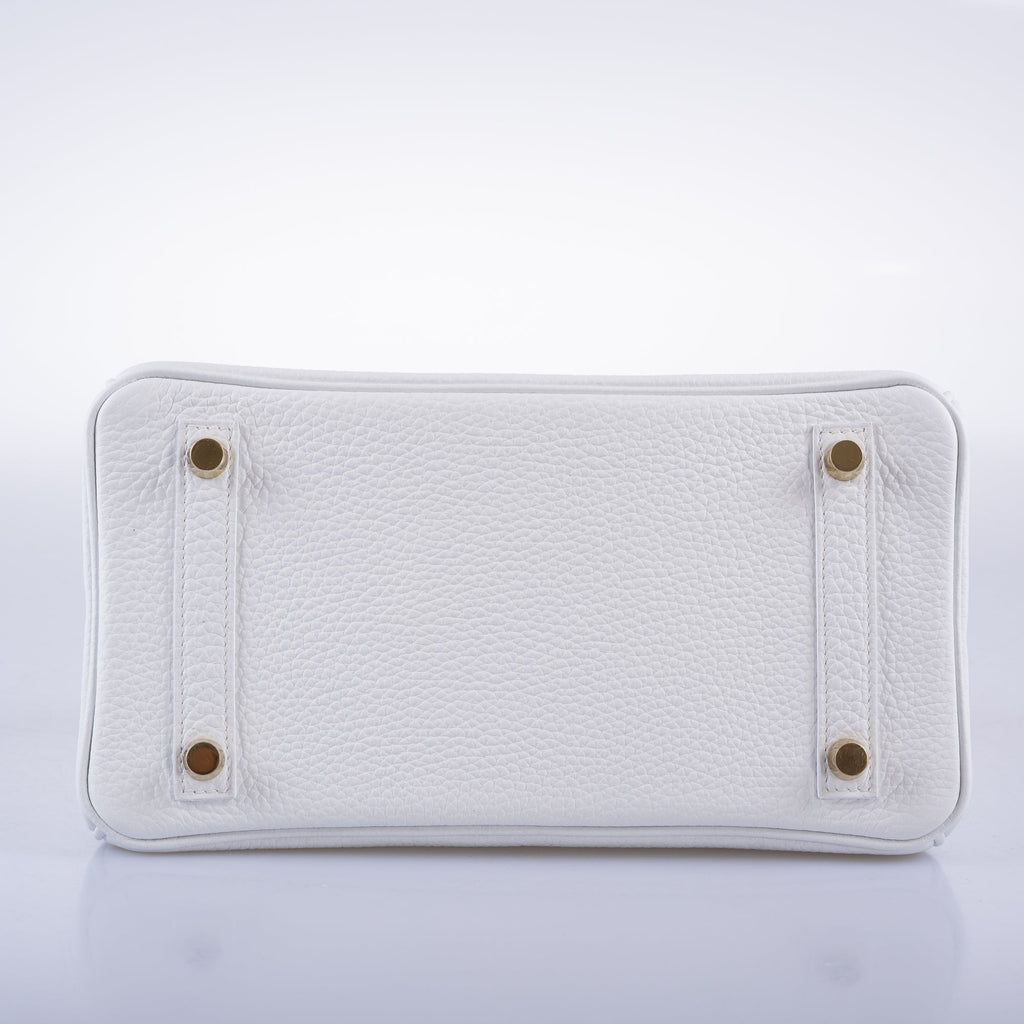 HermÃƒÆ’Ã‚Â¨s HSS Birkin 25 White Togo and Rose Pourpre Interior with Brushed Gold Hardware - 2021, Z