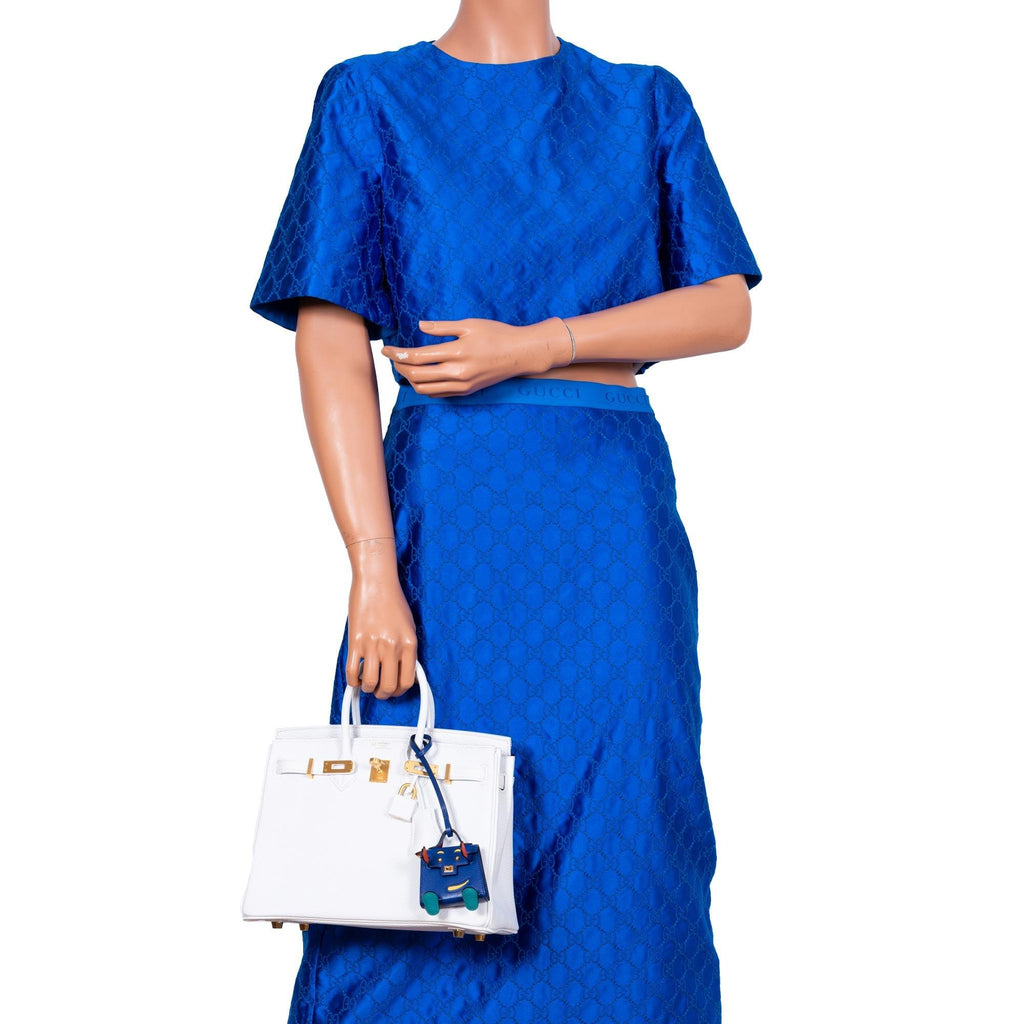 HermÃƒÆ’Ã‚Â¨s HSS Birkin 25 White Togo and Rose Pourpre Interior with Brushed Gold Hardware - 2021, Z