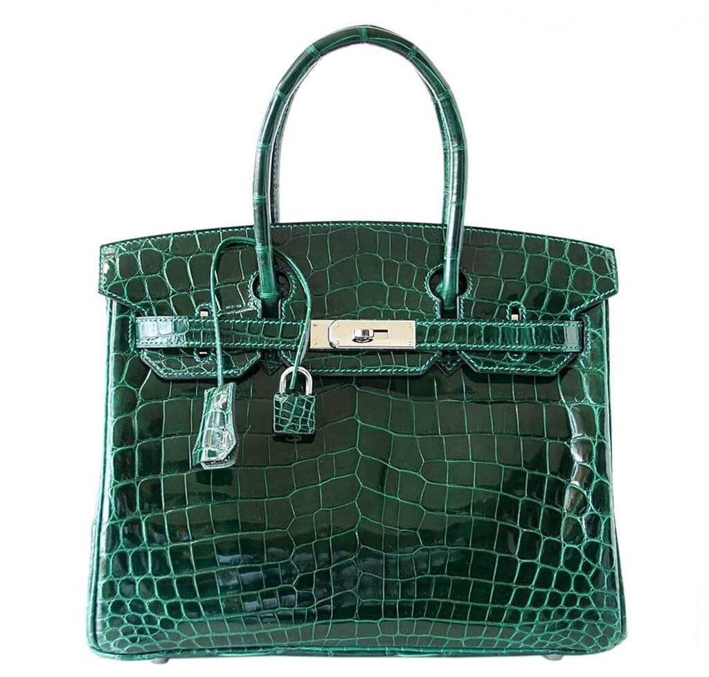 HermÃƒÆ’Ã‚Â¨s Birkin 30 Bag Emeraude Niloticus Crocodile