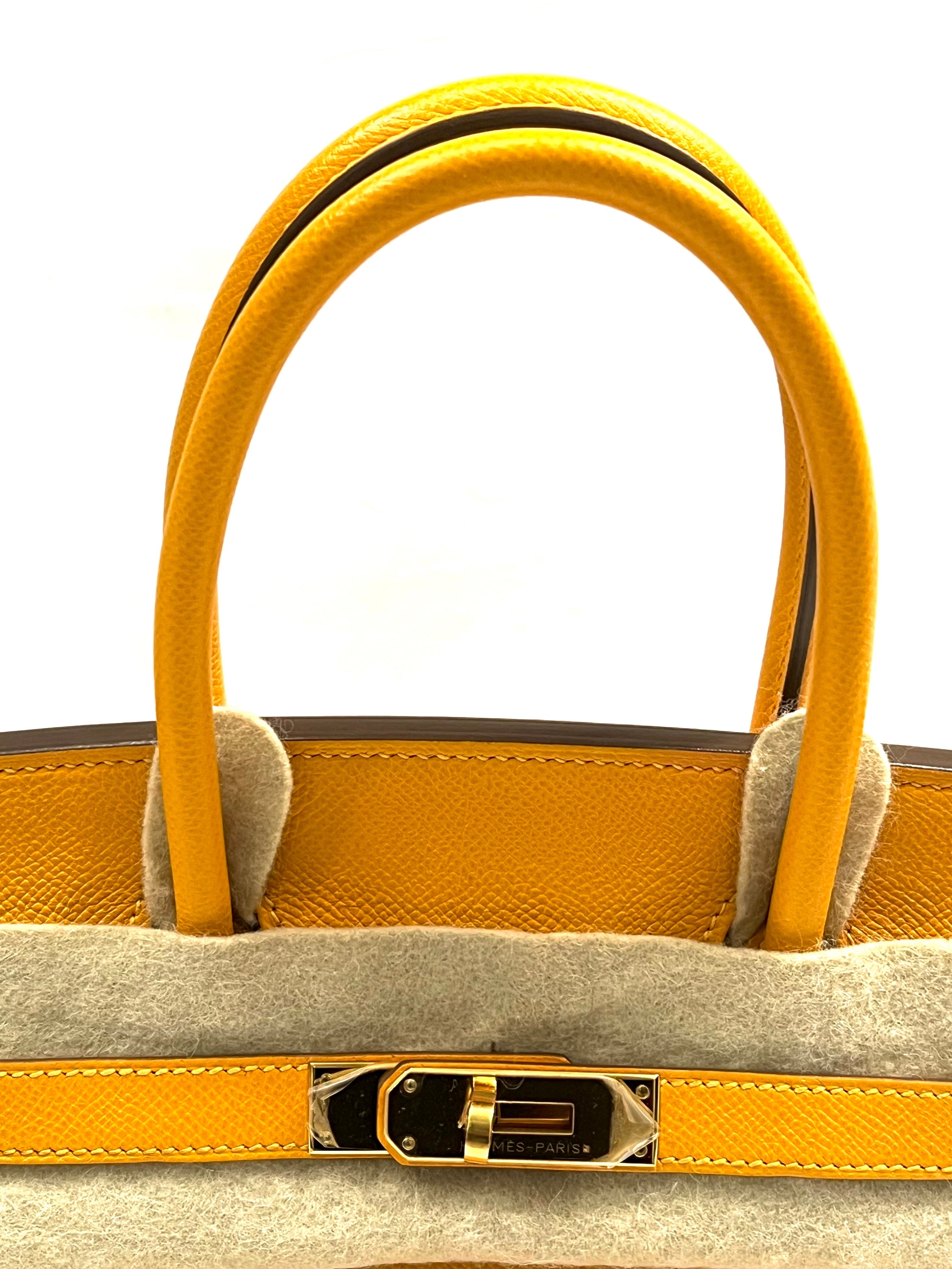 HERMÈS BIRKIN 30 EPSOM LEATHER MARIGOLD