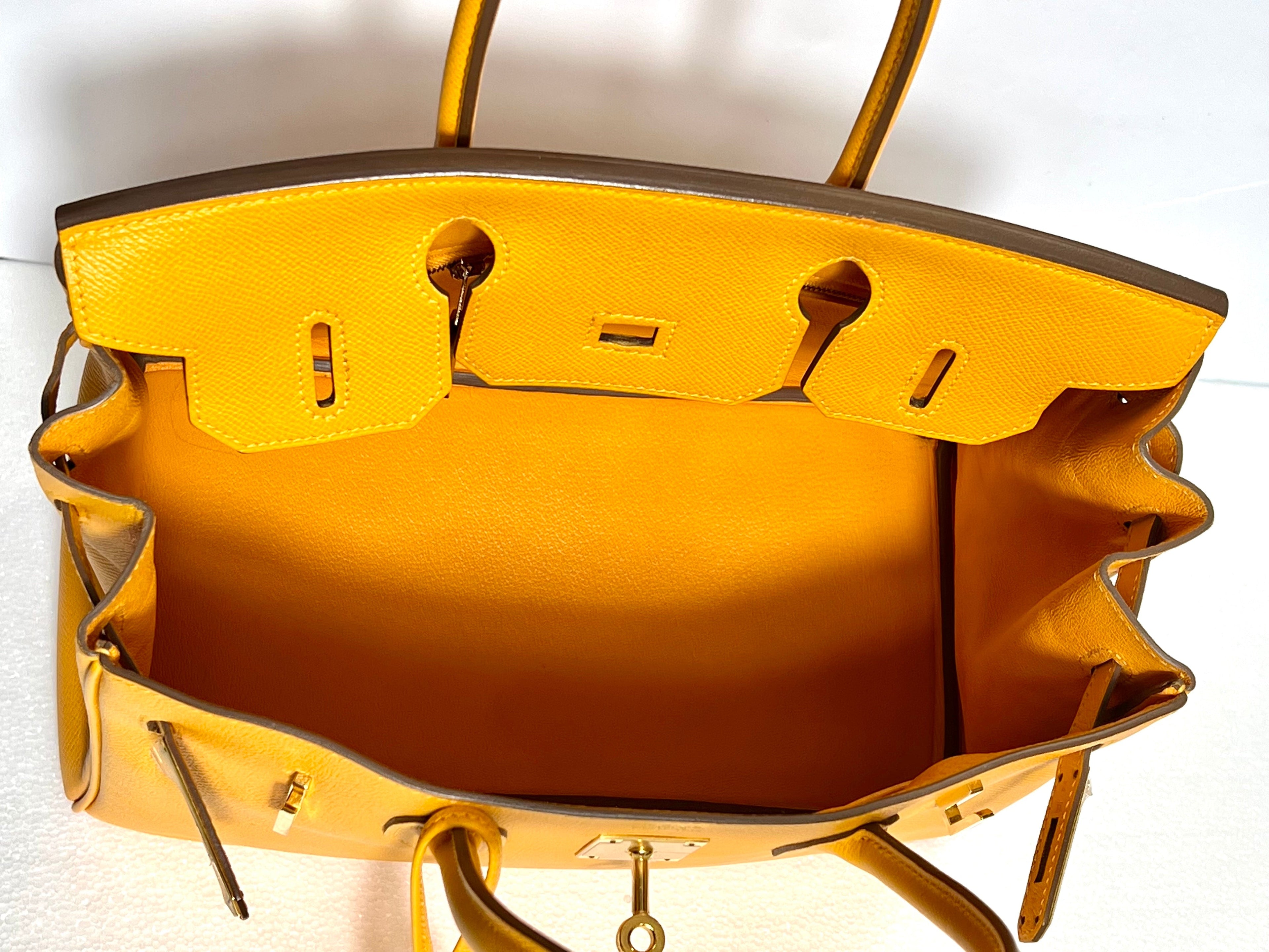 HERMÈS BIRKIN 30 EPSOM LEATHER MARIGOLD