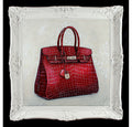 Original Rouge HermÃƒÆ’Ã‚Â¨s Birkin Painting