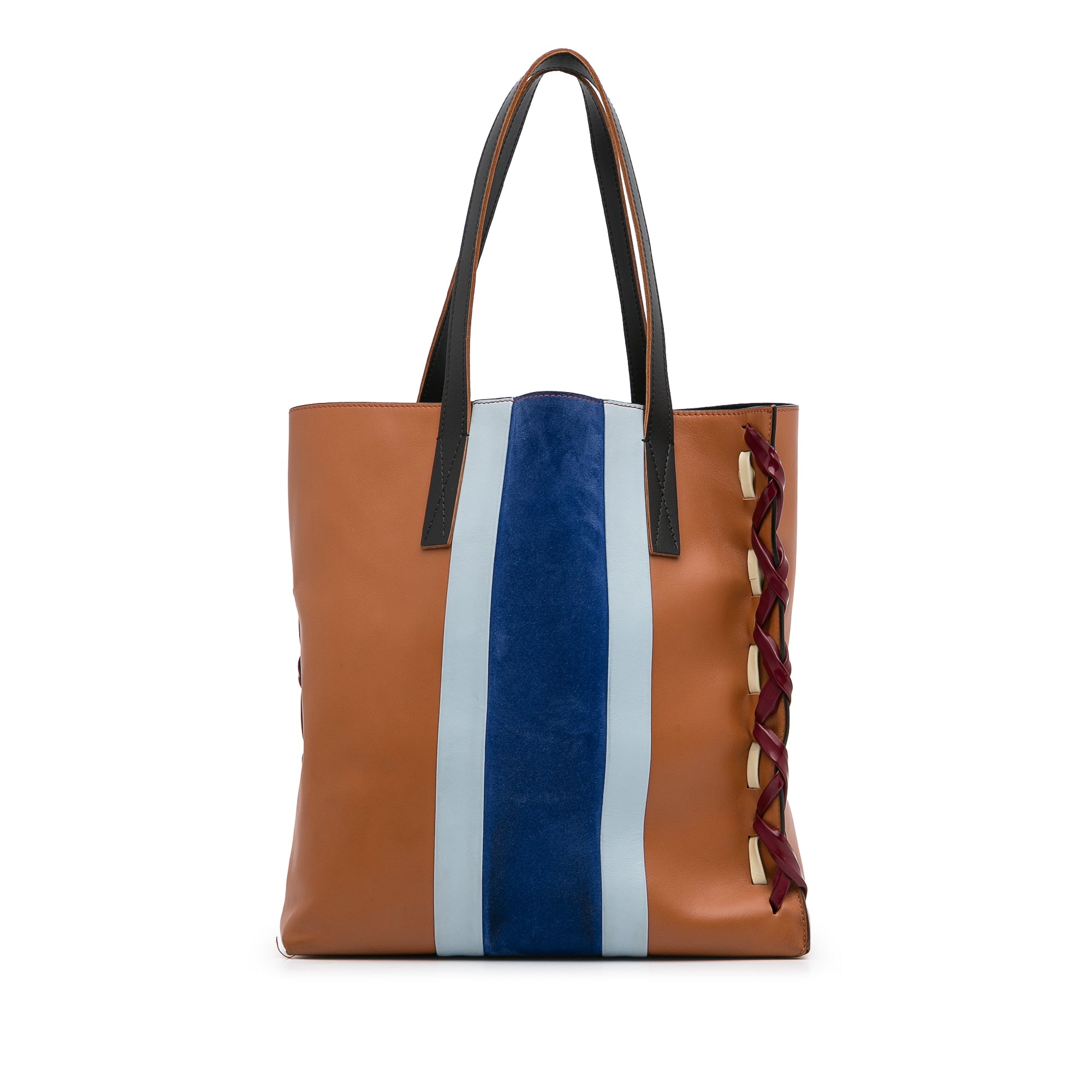 Brown Marni Museo Leather Tote