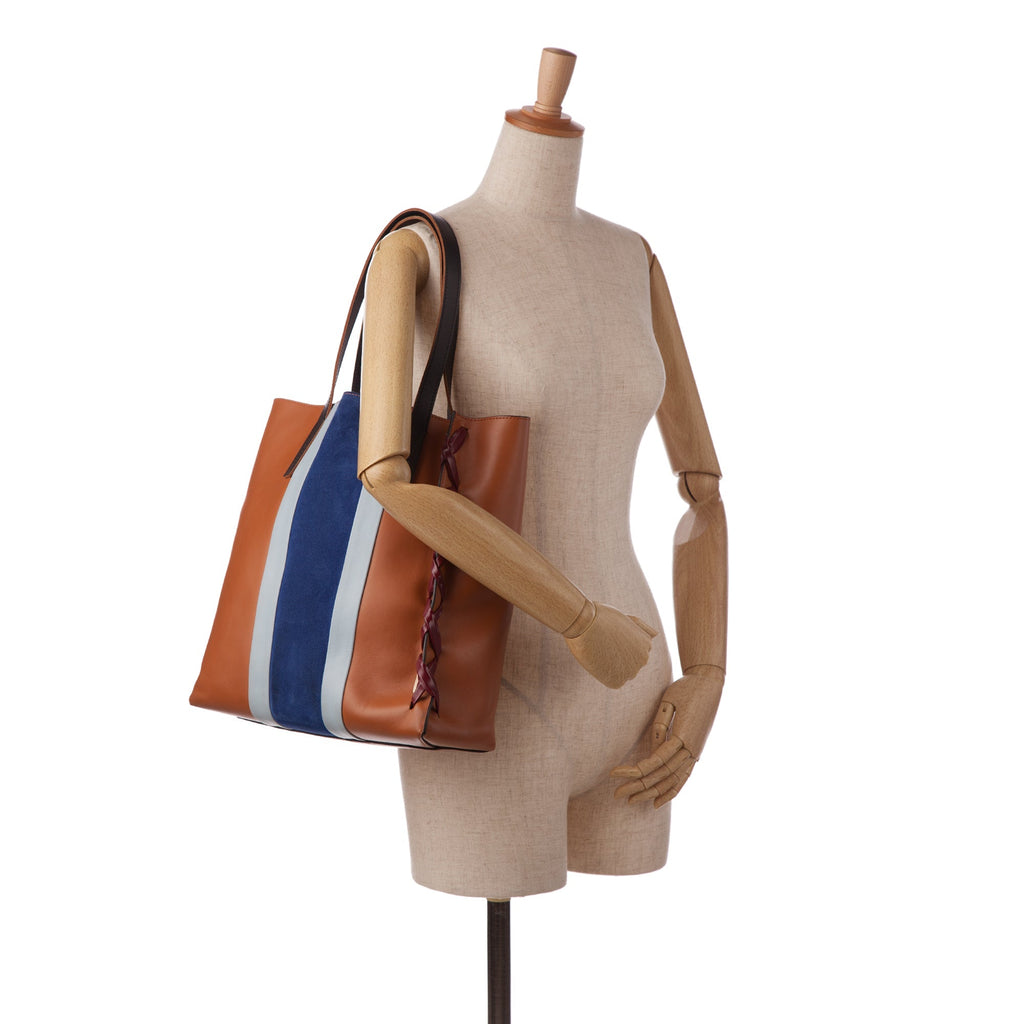 Brown Marni Museo Leather Tote