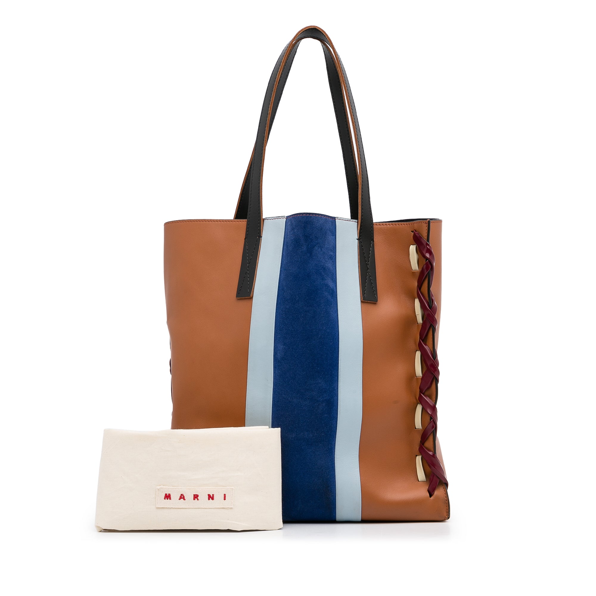 Brown Marni Museo Leather Tote