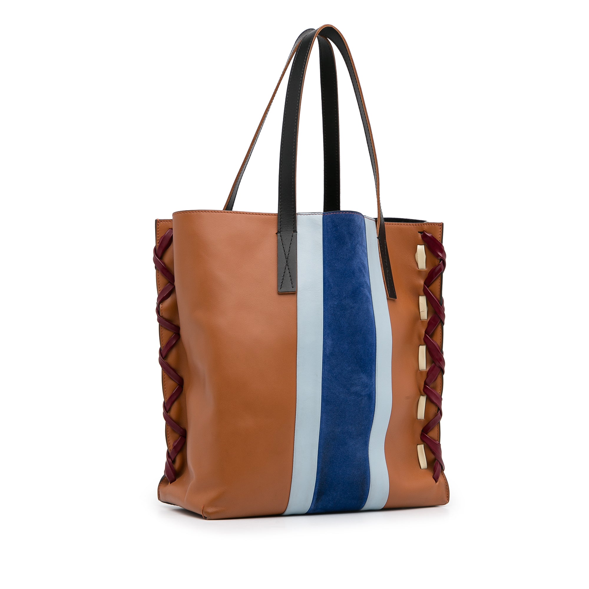 Brown Marni Museo Leather Tote