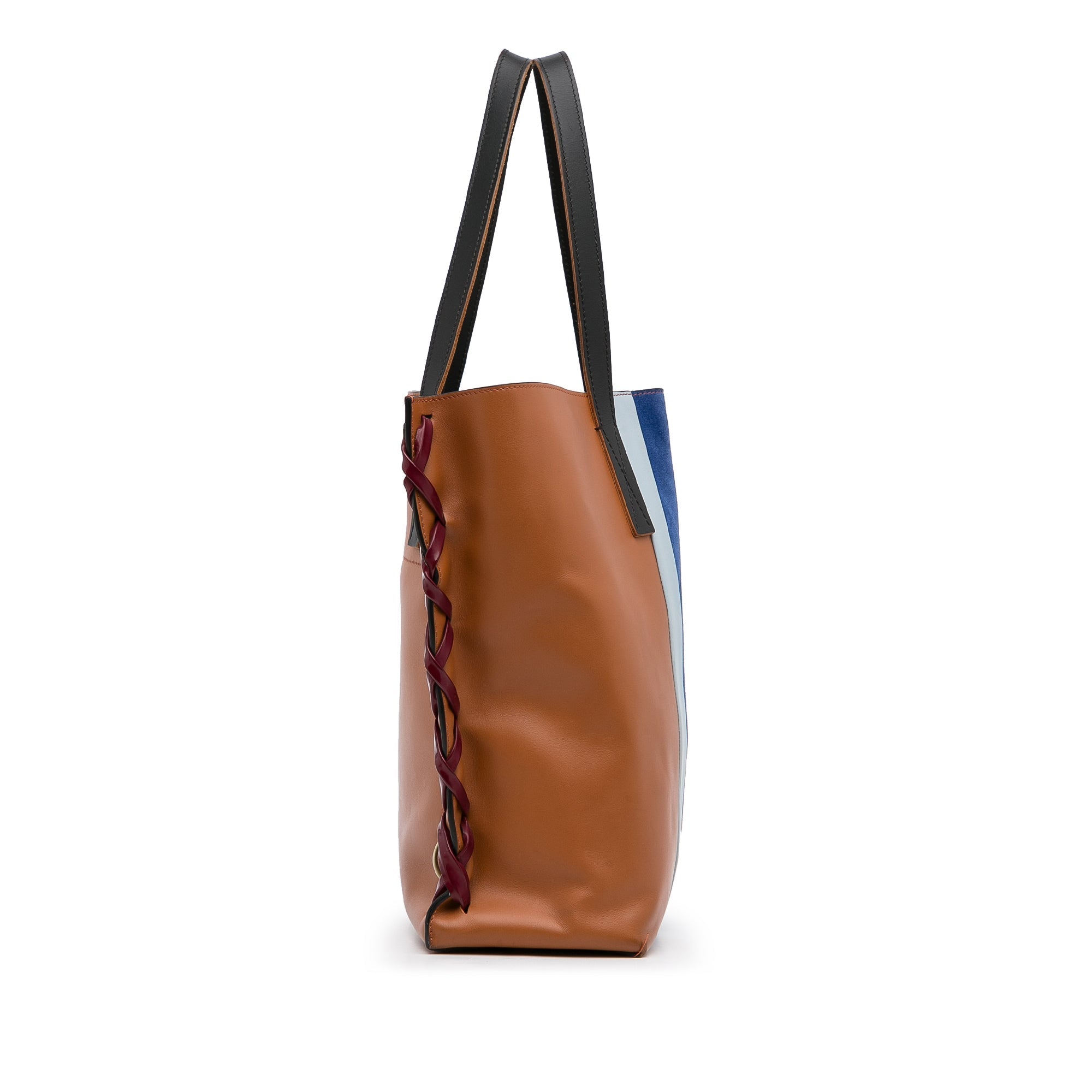 Brown Marni Museo Leather Tote