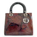 Christian Dior Handbag MA-0958 Patent leather Brown Lady Dior Women Used