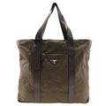 PRADA Boston Duffel bag Nylon khaki Women(Unisex) Used