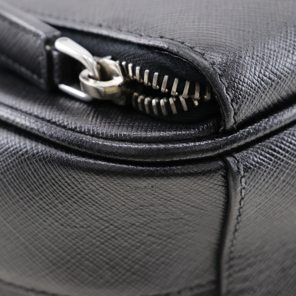 PRADA Shoulder Bag Safiano black Messenger bag mens Used