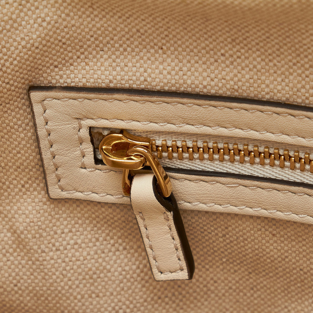 White Gucci GG Ribbon Herbarium Tote