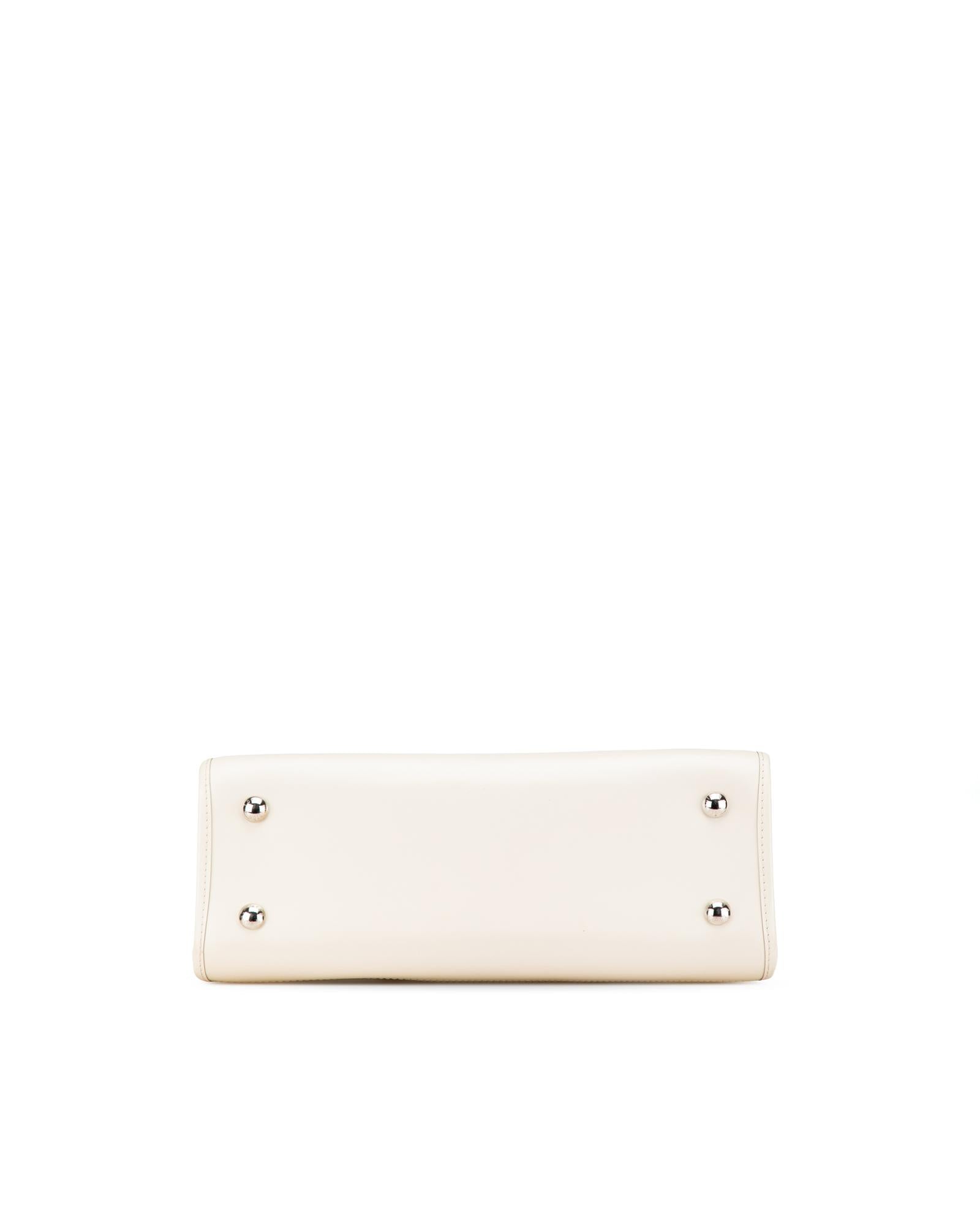 Epi Leather Tote with Slip Pockets and Top Zip Closure