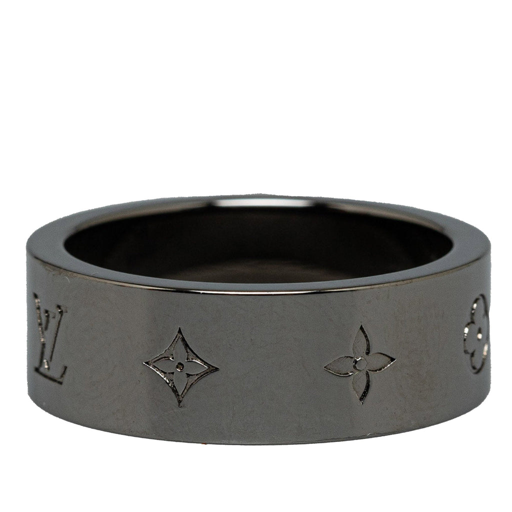 Gray Louis Vuitton LV Instinct Gunmetal Ring