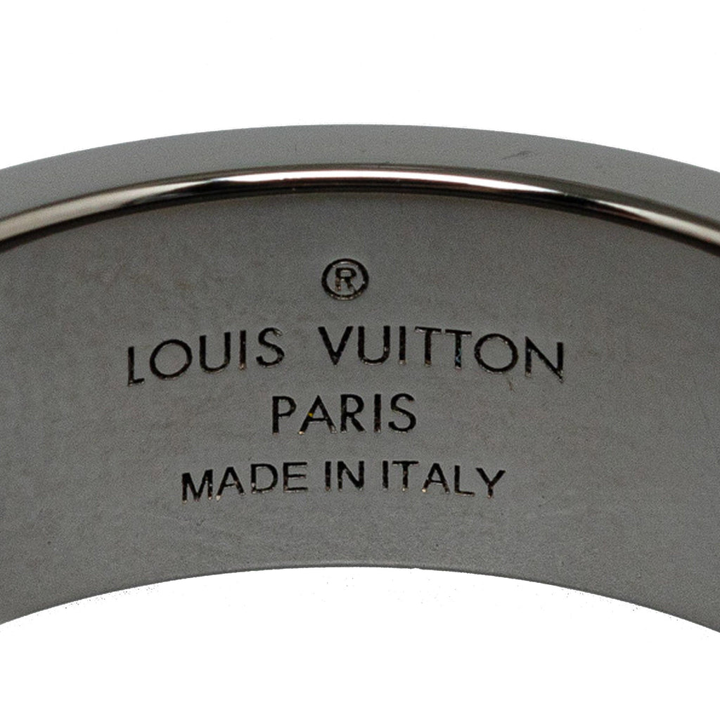 Gray Louis Vuitton LV Instinct Gunmetal Ring