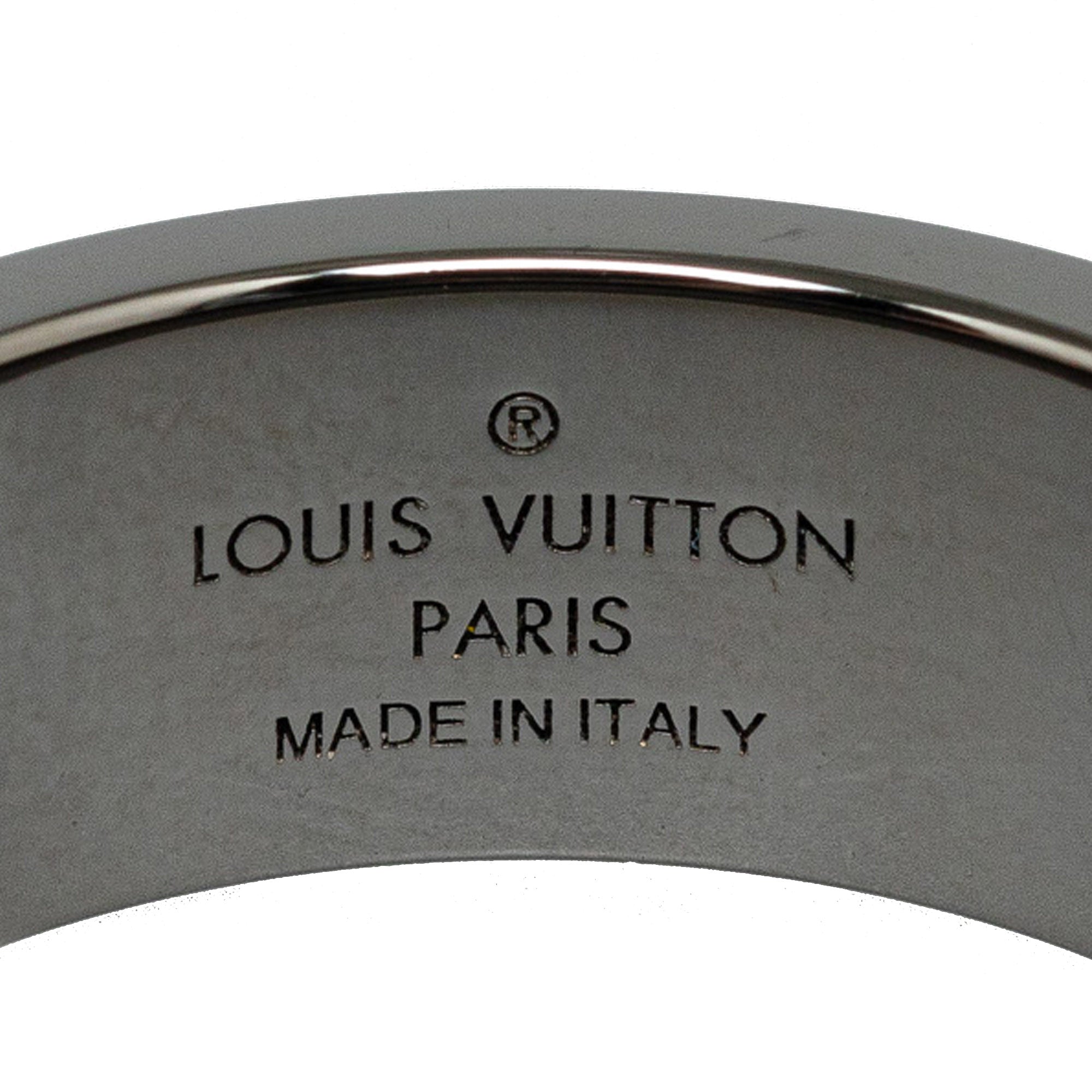 Gray Louis Vuitton LV Instinct Gunmetal Ring