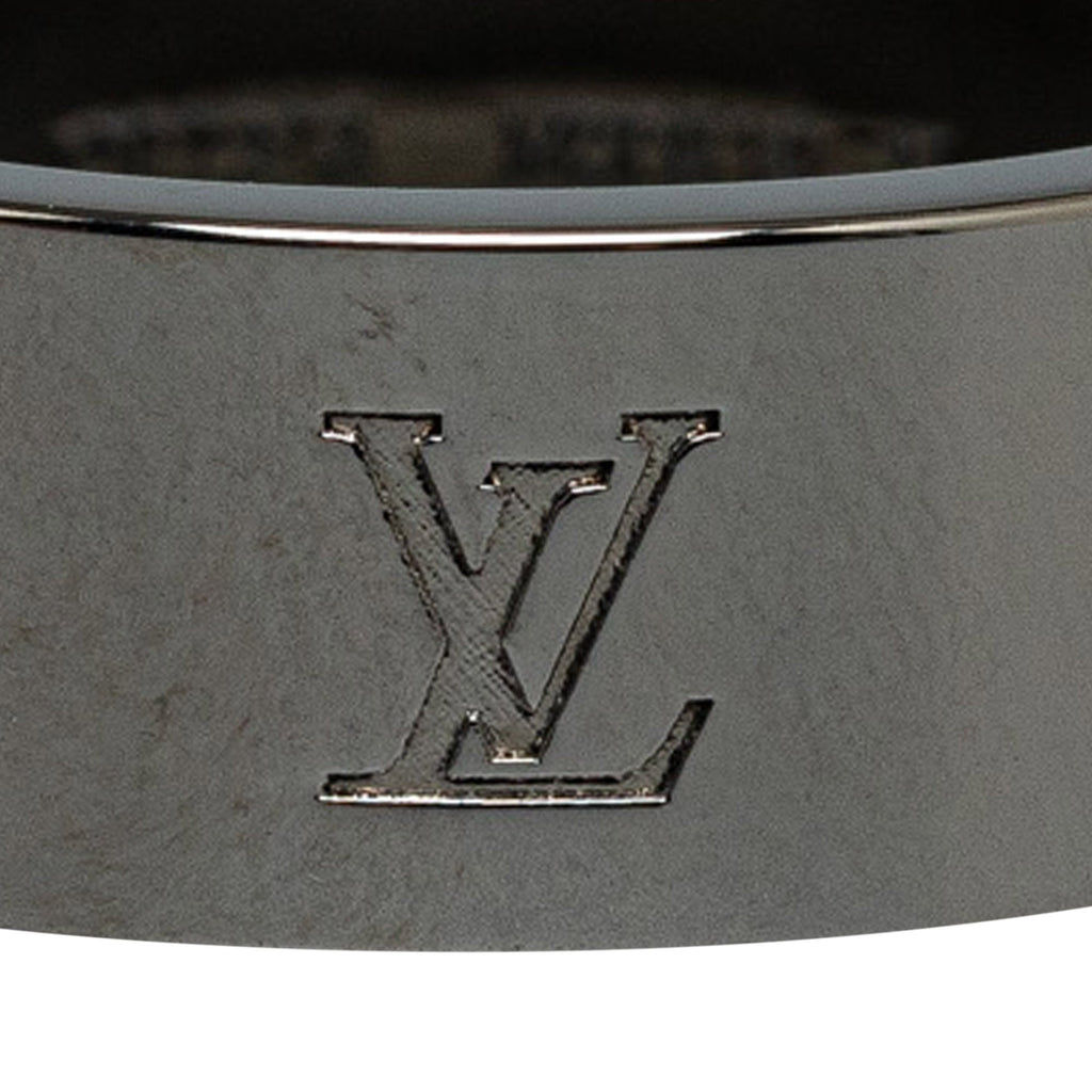 Gray Louis Vuitton LV Instinct Gunmetal Ring