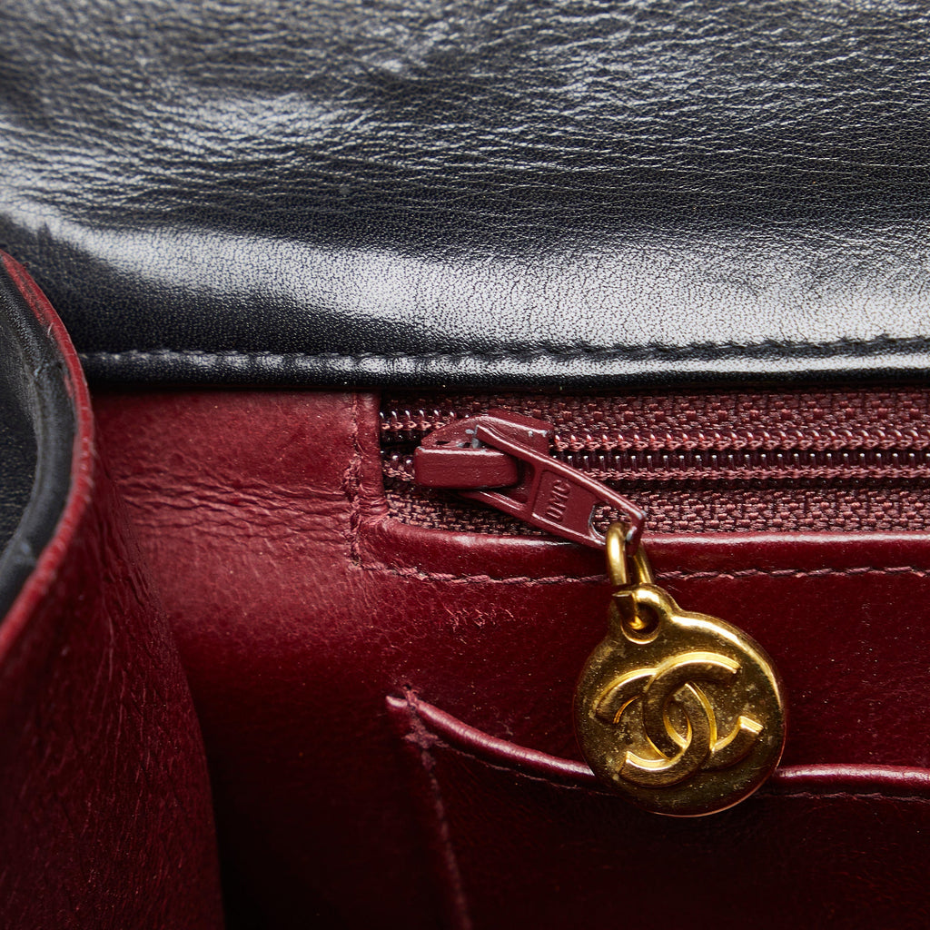 Chanel Classic Single Flap Jumbo Black Lambskin Gold