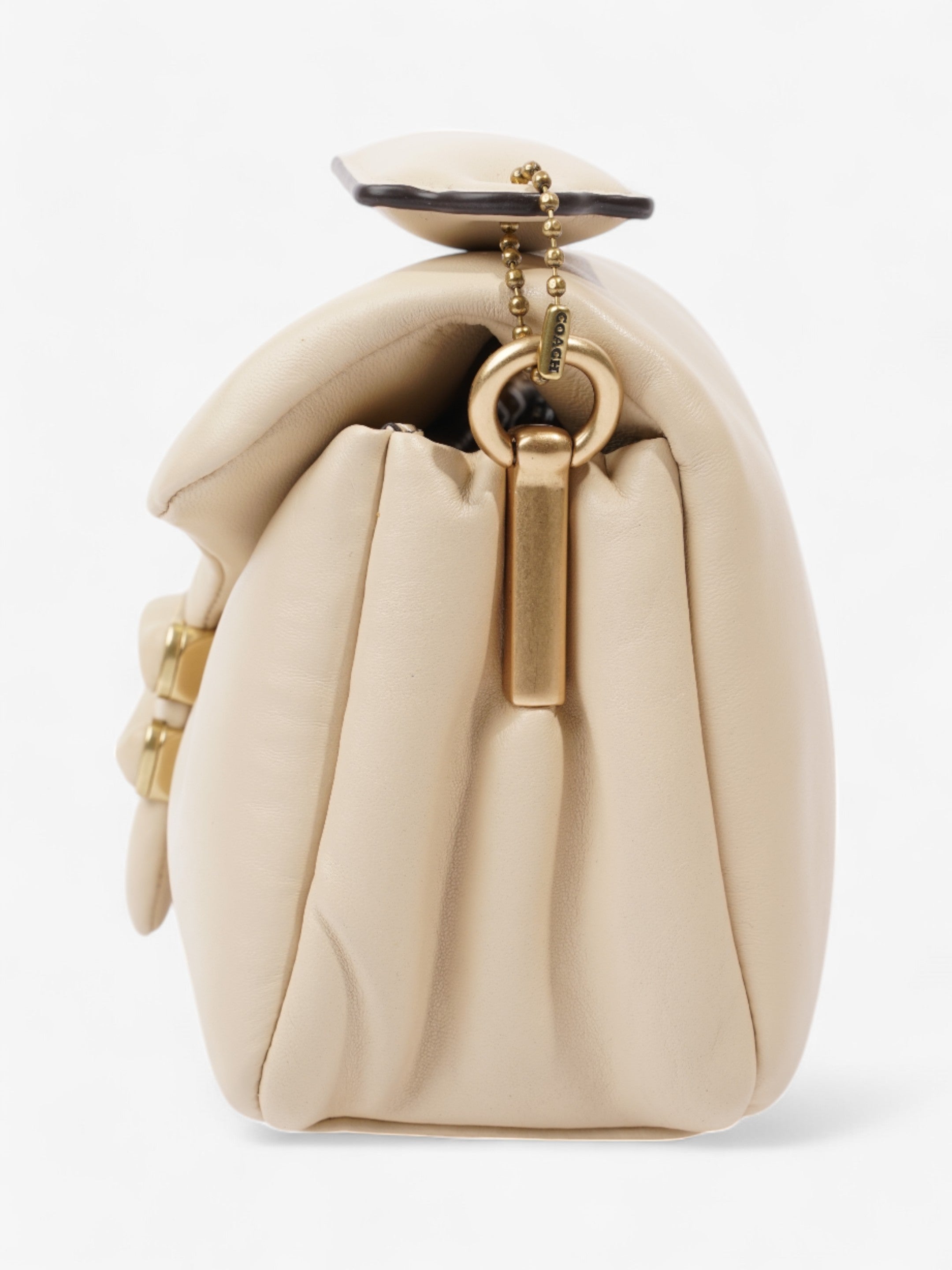 Coach Pillow Tabby Ivory Nappa Leather 26