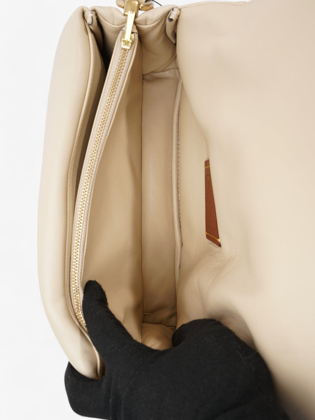 Coach Pillow Tabby Ivory Nappa Leather 26