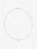 Gucci Logo Pendant Necklace Silver Silver Sterling