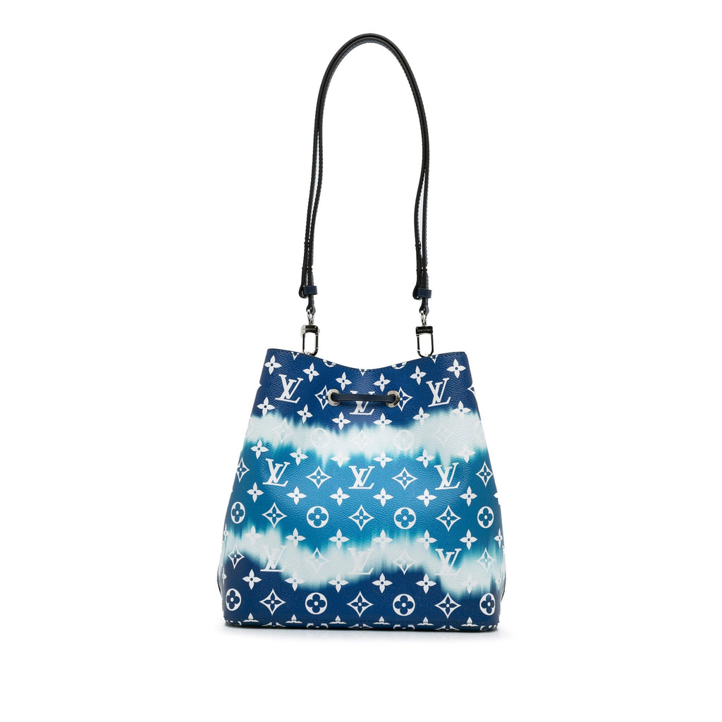 Blue Louis Vuitton Monogram Escale NeoNoe MM Bucket Bag