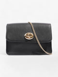 Coach Turnlock Black Leather Small