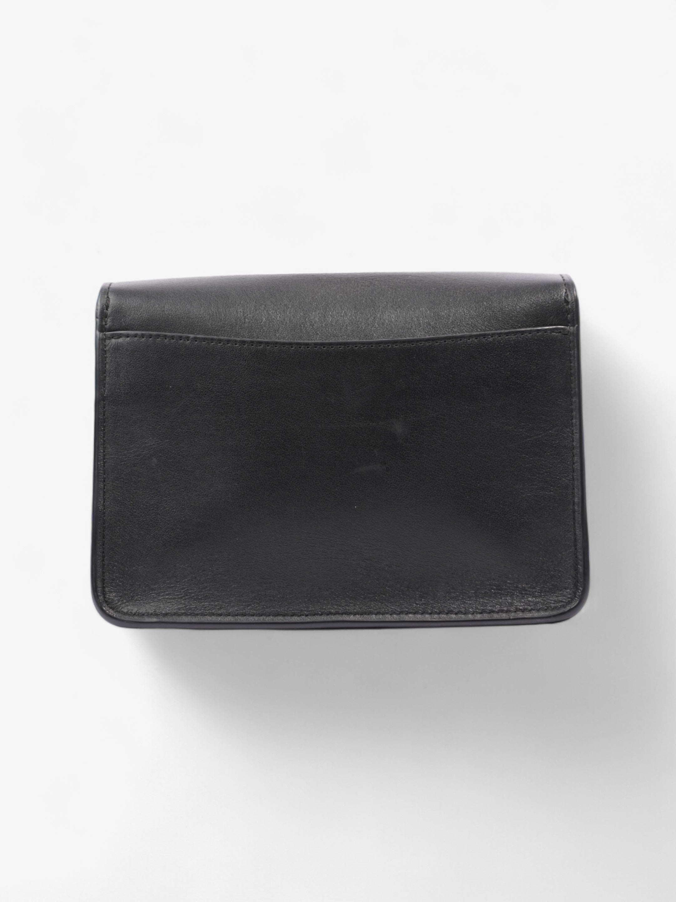 Coach Turnlock Black Leather Small