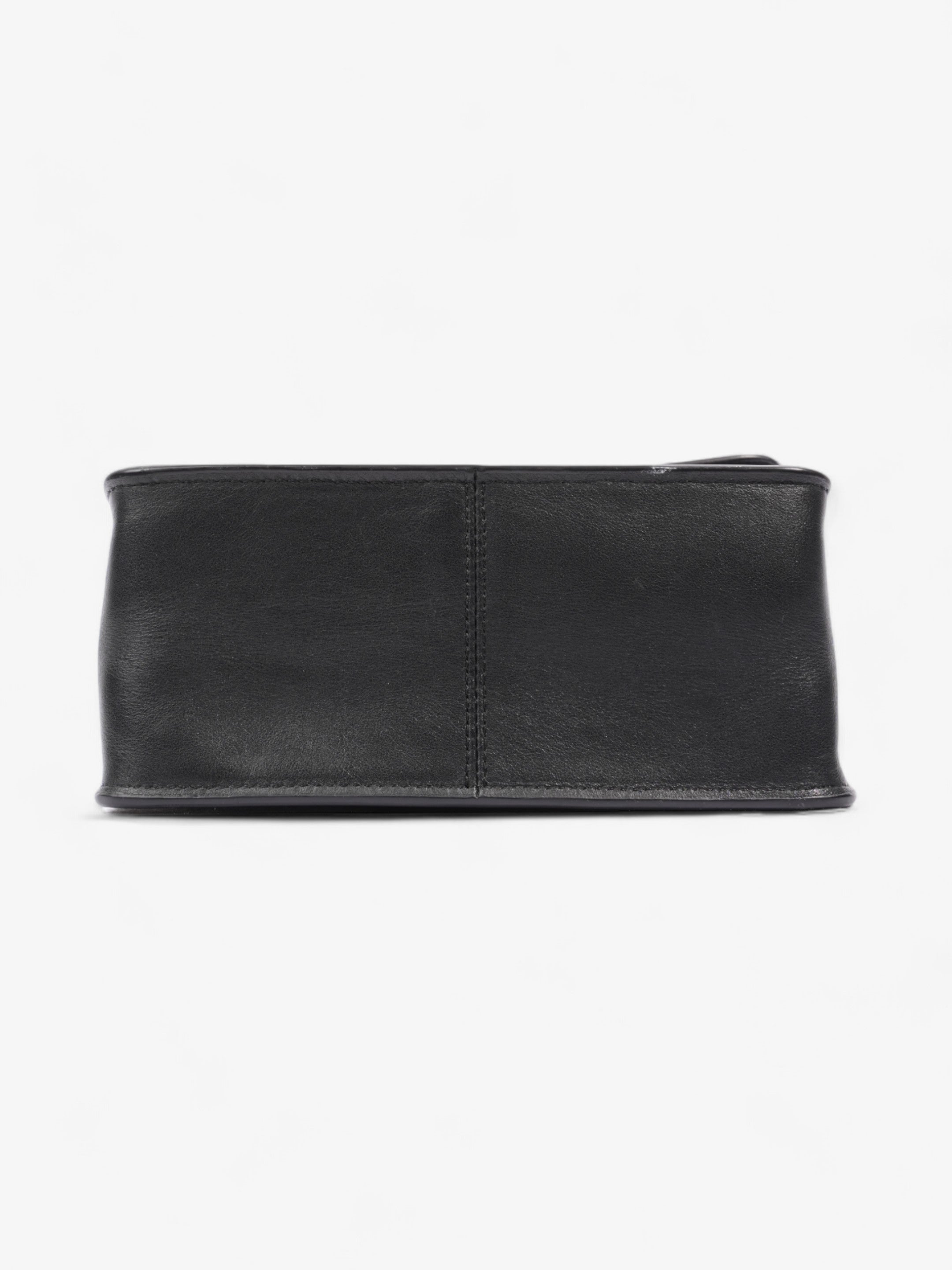 Coach Turnlock Black Leather Small