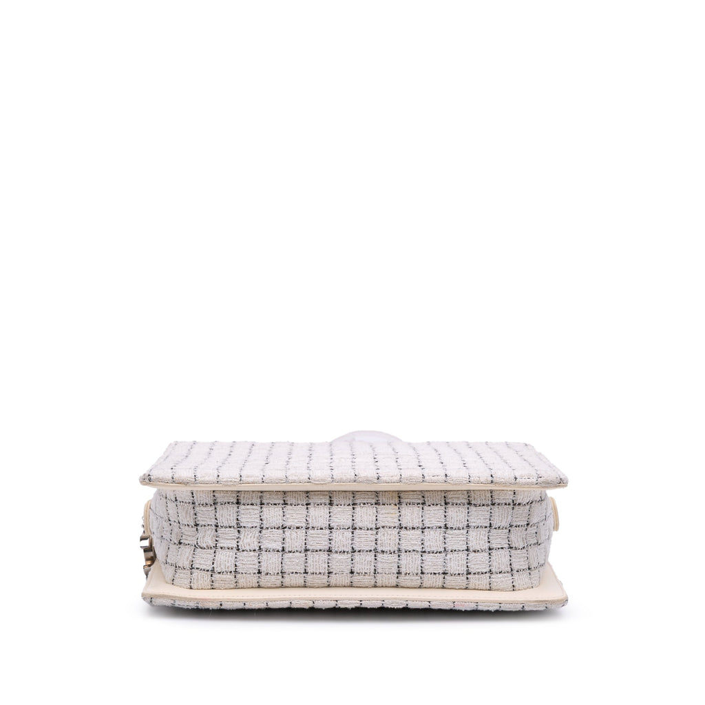 Chanel Small Tweed And Resin Zipped Shopping Bag