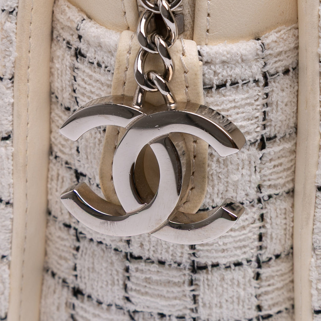 Chanel Small Tweed And Resin Zipped Shopping Bag