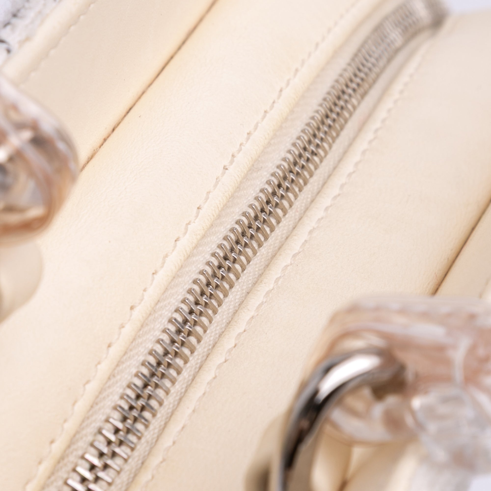Chanel Small Tweed And Resin Zipped Shopping Bag