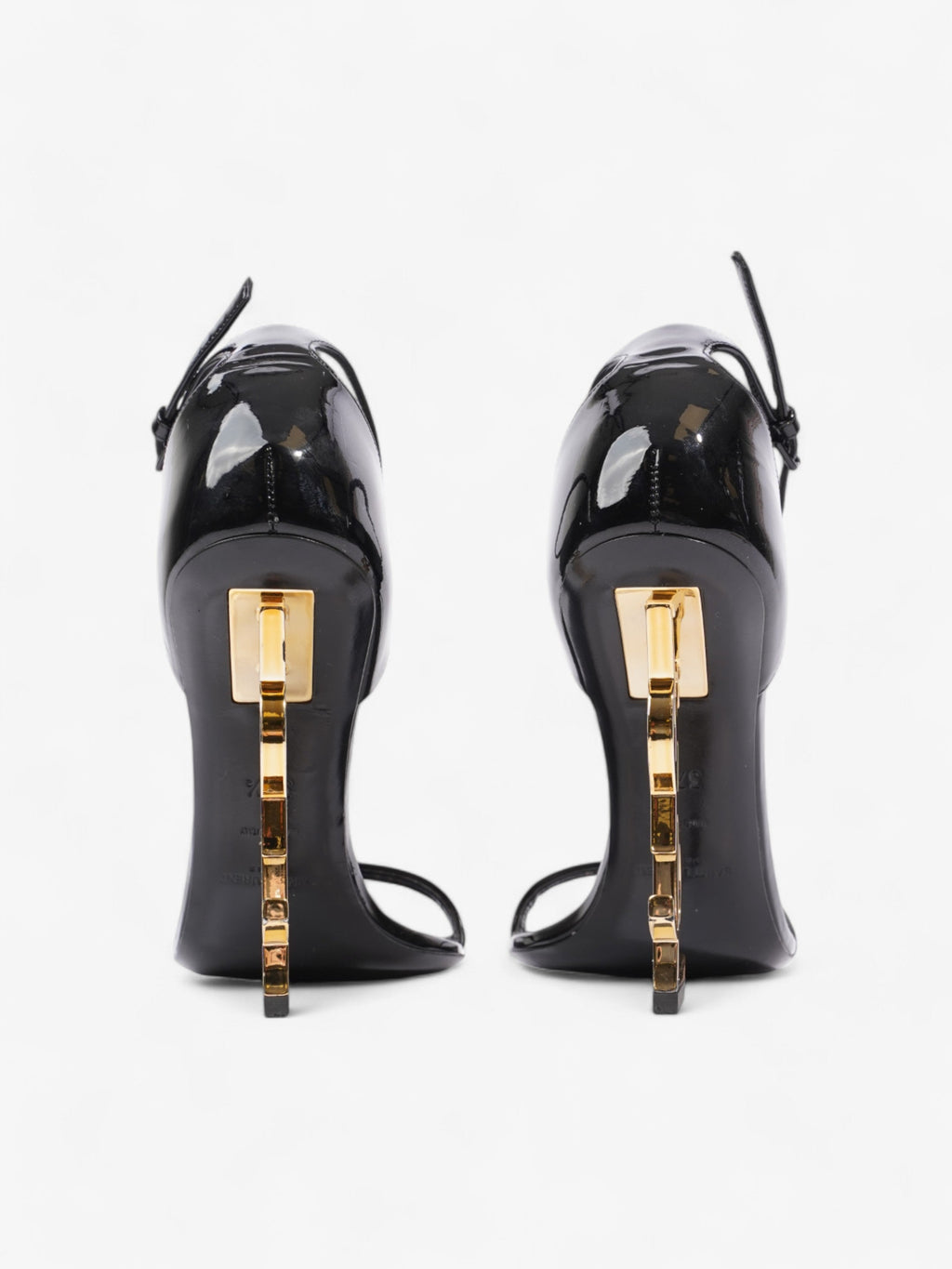 Saint Laurent Opyum Heels 110 Black Patent Leather EU 37.5 UK 4.5