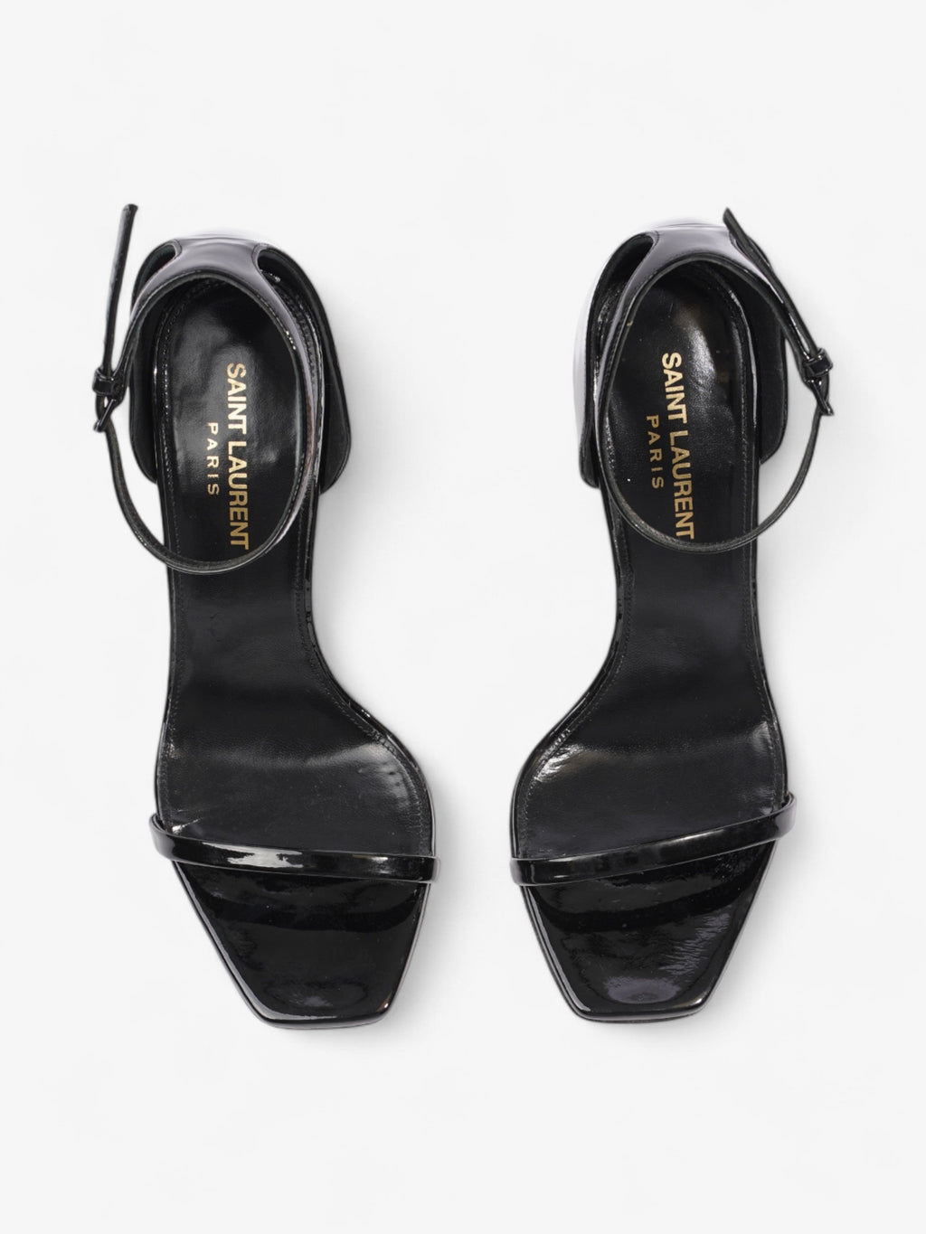 Saint Laurent Opyum Heels 110 Black Patent Leather EU 37.5 UK 4.5
