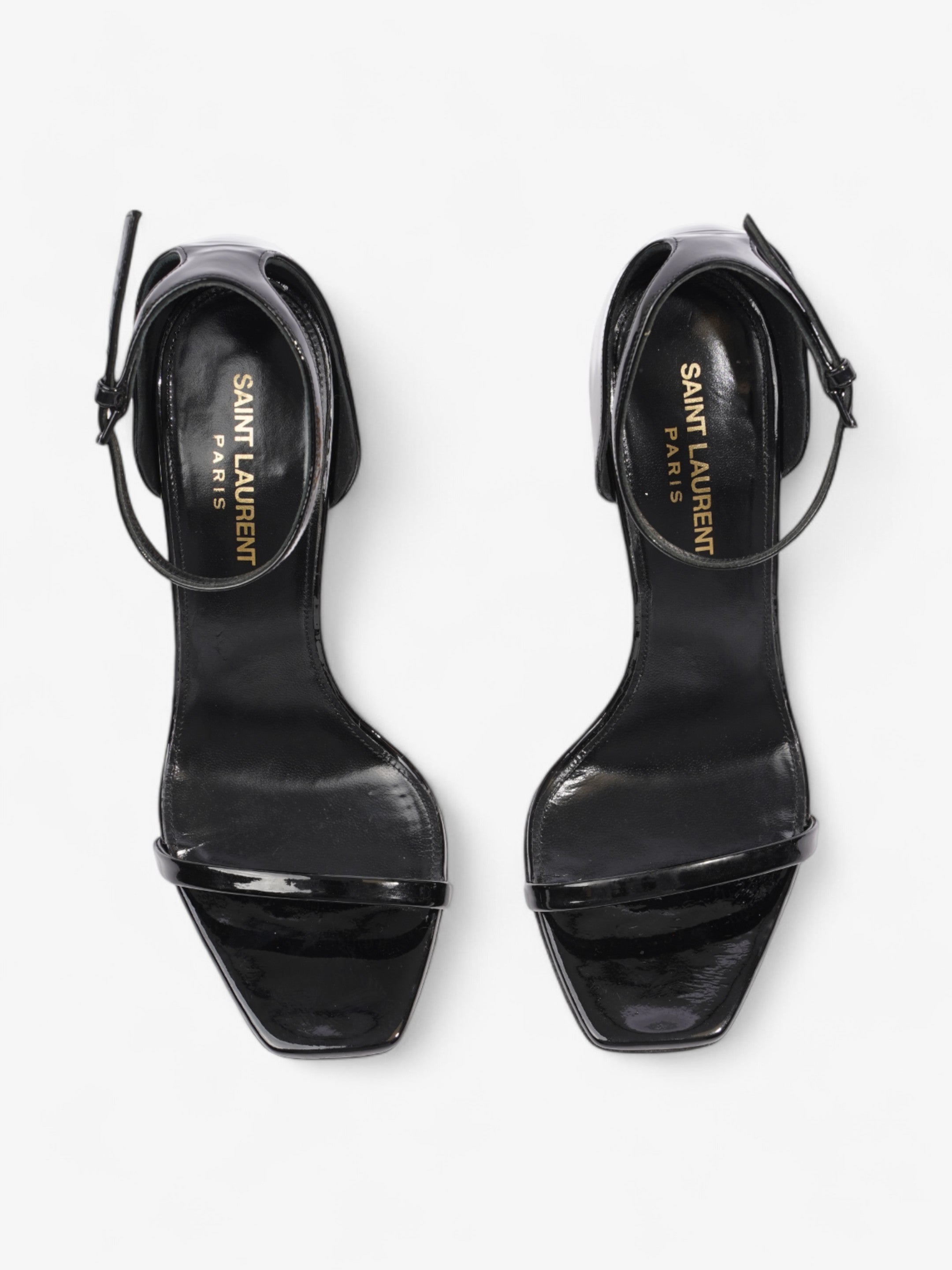 Saint Laurent Opyum Heels 110 Black Patent Leather EU 37.5 UK 4.5