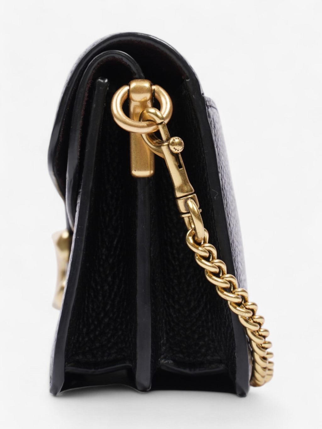 Coach Tabby Chain Black Grained Leather