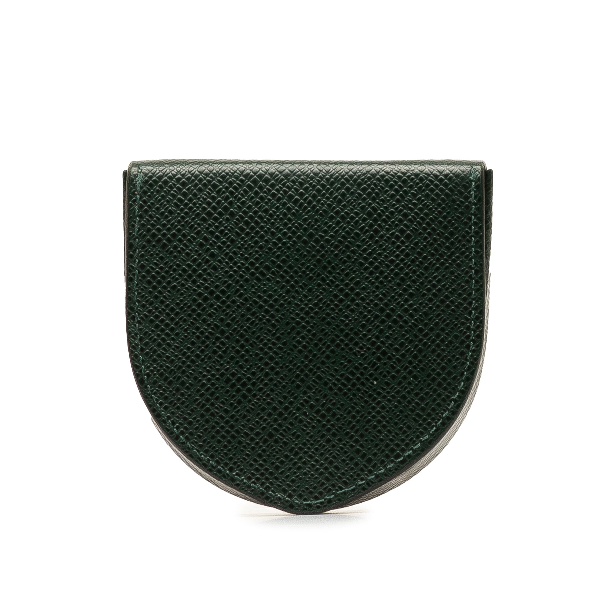 Green Louis Vuitton Taiga Porte Monnaie Cuvett Coin Pouch