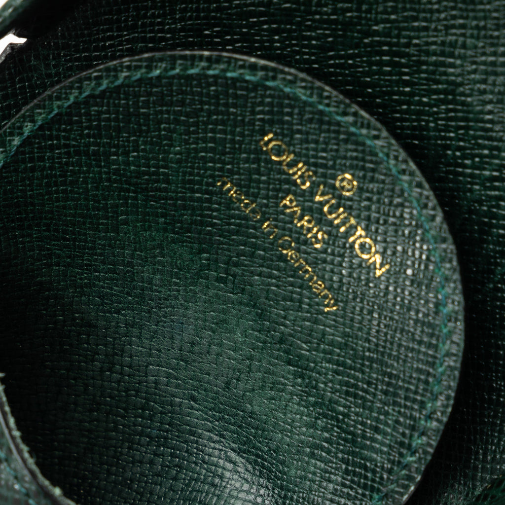 Green Louis Vuitton Taiga Porte Monnaie Cuvett Coin Pouch