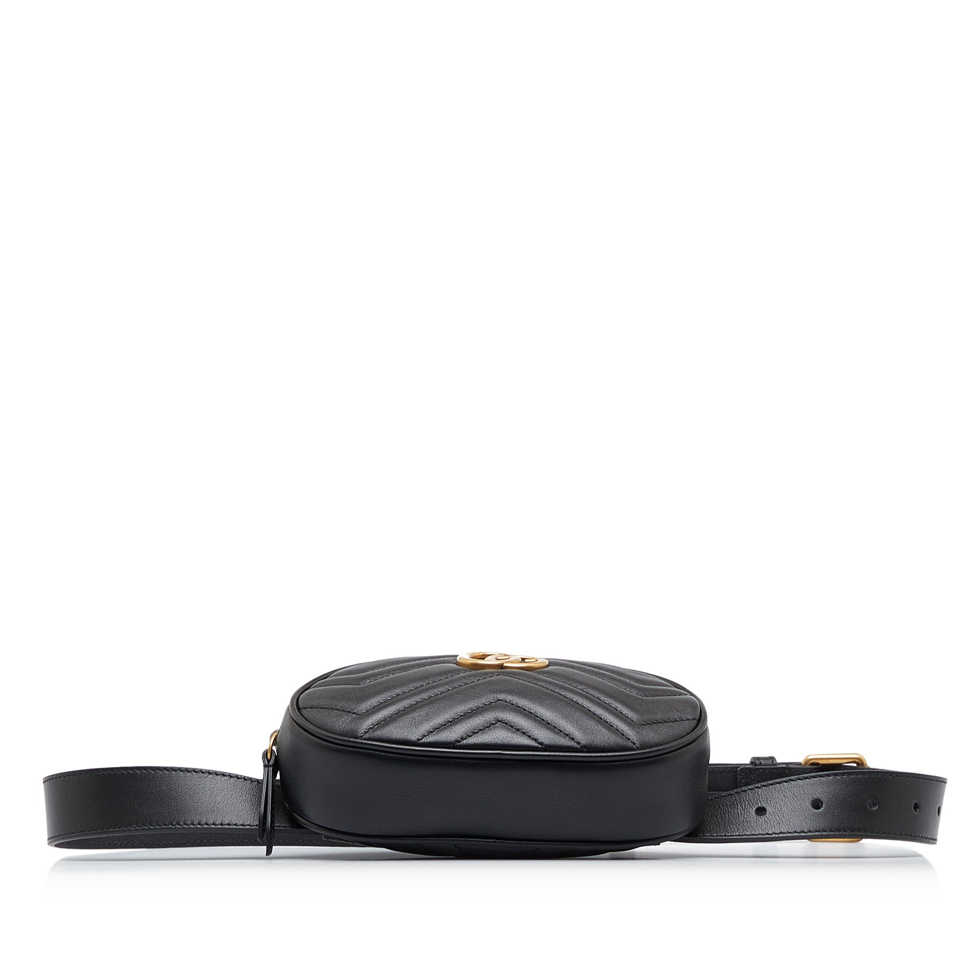 Gucci GG Marmont Belt Bag Black MatelassÃƒÆ’Ã‚Â©
