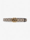 Gucci Marmont Reversible Belt Supreme Coated Canvas 80cm 32"