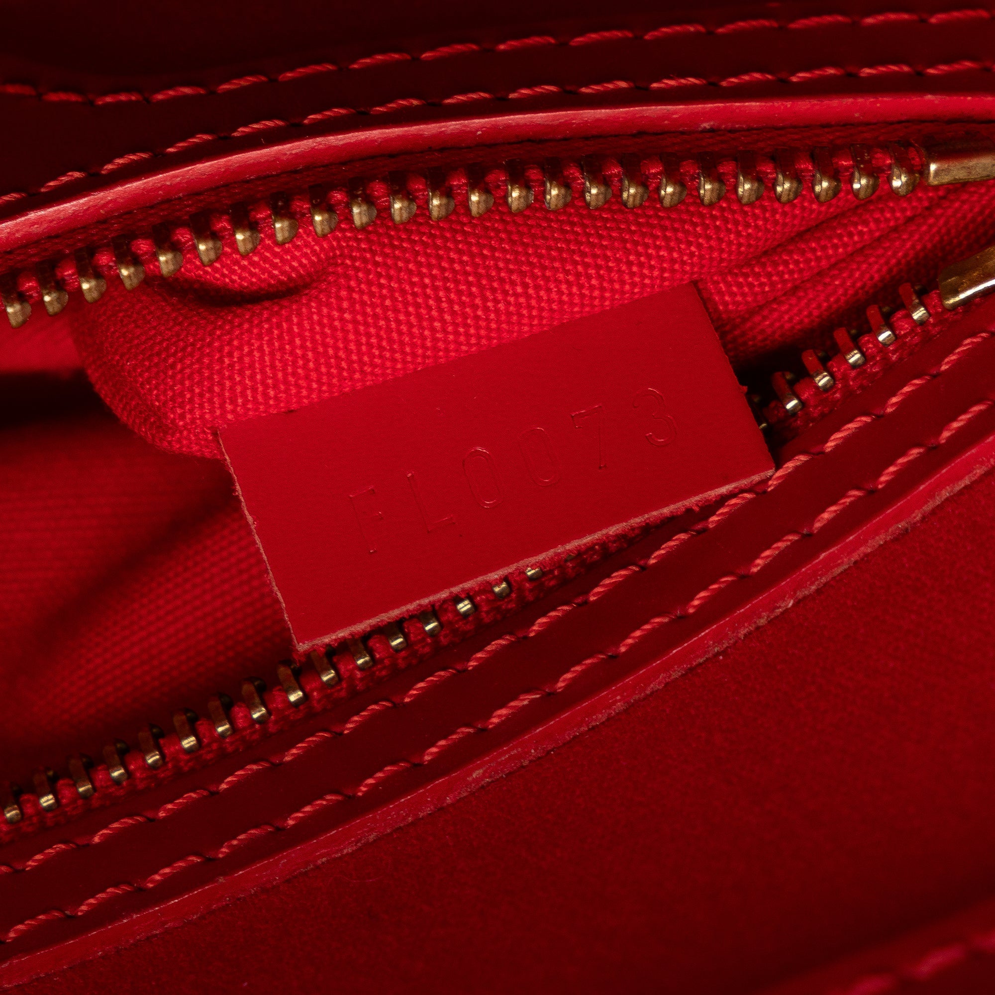 Red Louis Vuitton Epi Figari PM Handbag