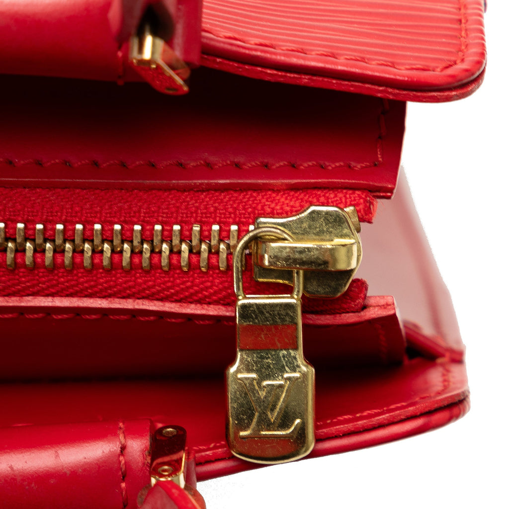 Red Louis Vuitton Epi Figari PM Handbag