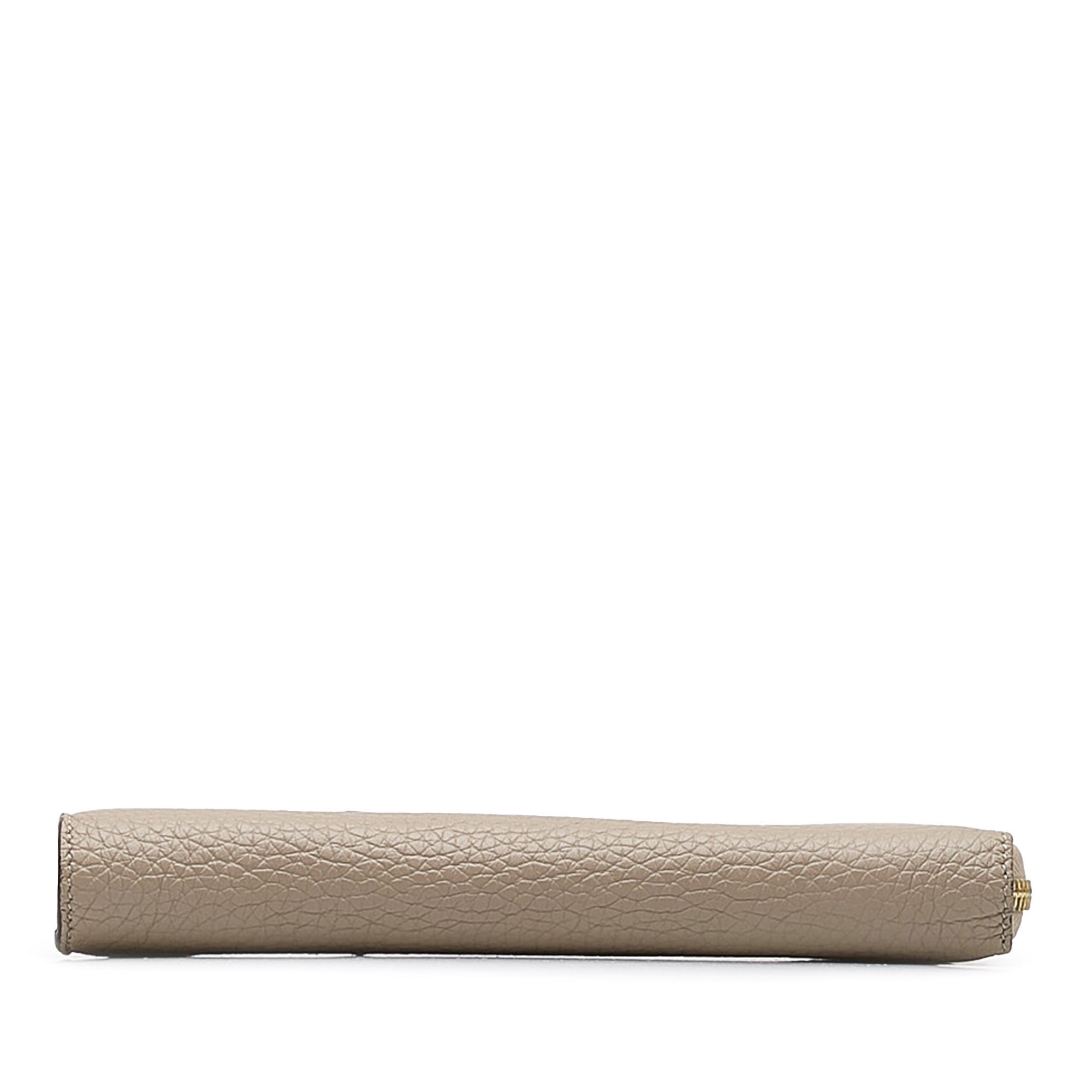 Brown Louis Vuitton Taurillon Comete Wallet