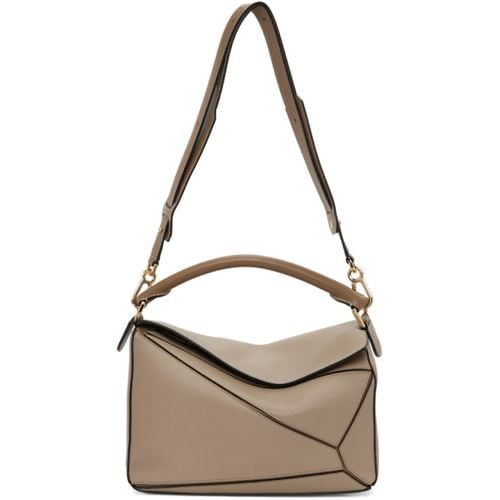 Loewe Sand Grained Leather Small Puzzle Bag