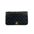Chanel Full Flap Bag Small Black Lambskin Gold
